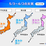 5月中旬以降は全国的に高温傾向　沖縄・奄美は梅雨入りへ　1か月予報