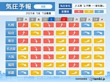 9日(金)～10日(土)はメイストーム　全国的に気圧低下に伴う頭痛やめまいに注意
