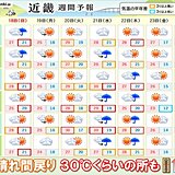 明日18日以降　近畿地方は晴れ間もあり暑さ注意　梅雨入りは「6月上旬」か