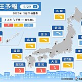 今日29日は気圧が低下　沖縄や九州から近畿は影響度「大」の所も　頭痛など注意