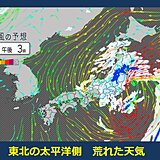 今日31日　関東と北陸、東北は広く雨　東北太平洋側は雨・風強く交通の乱れに注意