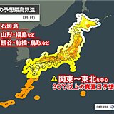 7日は約半月ぶりに真夏日100地点超え　明日8日も関東や東北で30℃以上